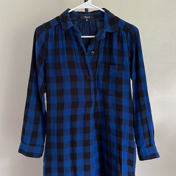 MADEWELL Latitude Shirtdress in Buffalo Check Plaid - Picture 4 of 10